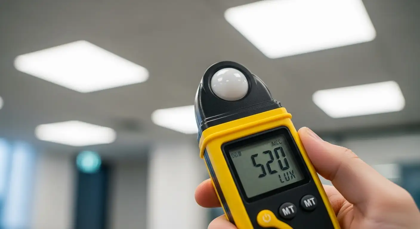Medição de iluminância e refletância - Eletricista RJ